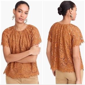 J. Crew plus size lace blouse